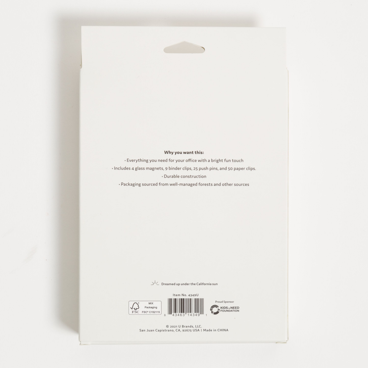 slide 3 of 3, U Brands Office Accessories Kit - Stripes & Bright, 88 ct