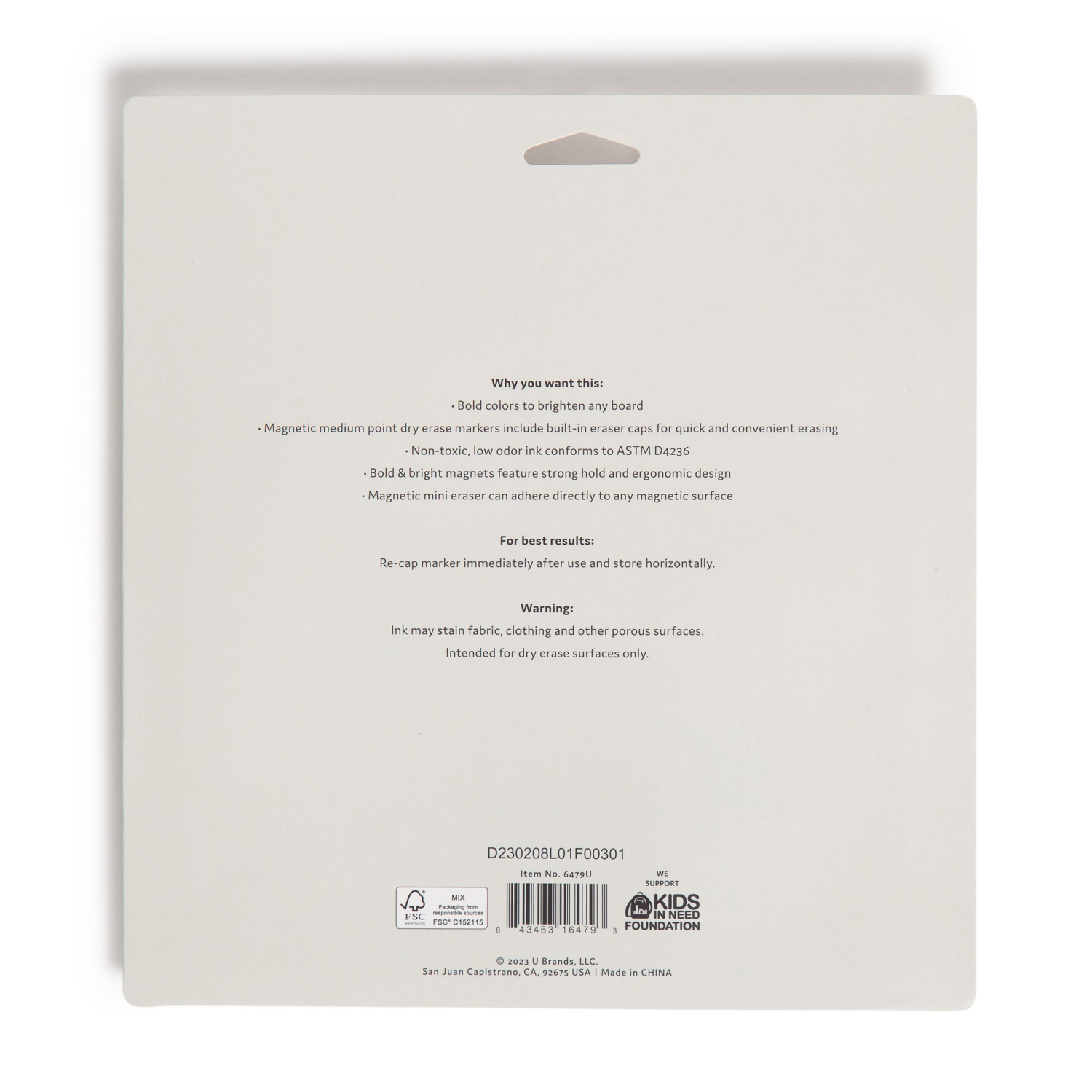 slide 2 of 3, U Brands Magnetic Accessory Kit, Set of 8, Assorted Colors, 8 ct