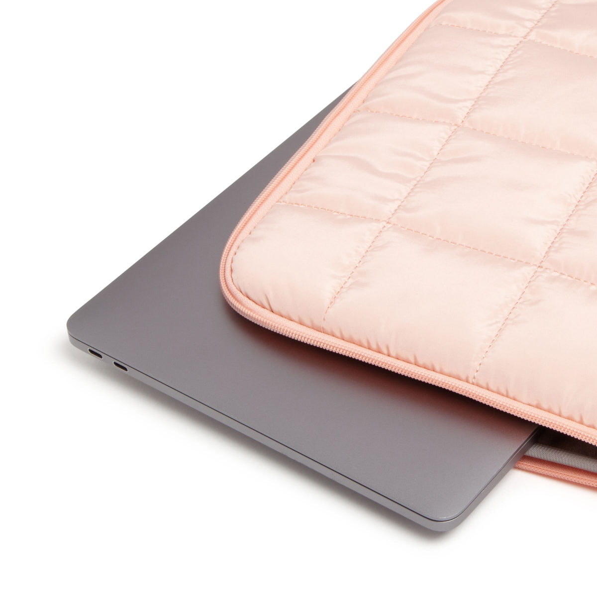 slide 4 of 4, U Brands 15"x10.5" Nylon Puffer Laptop Pouch - Dusty Rose, 1 ct