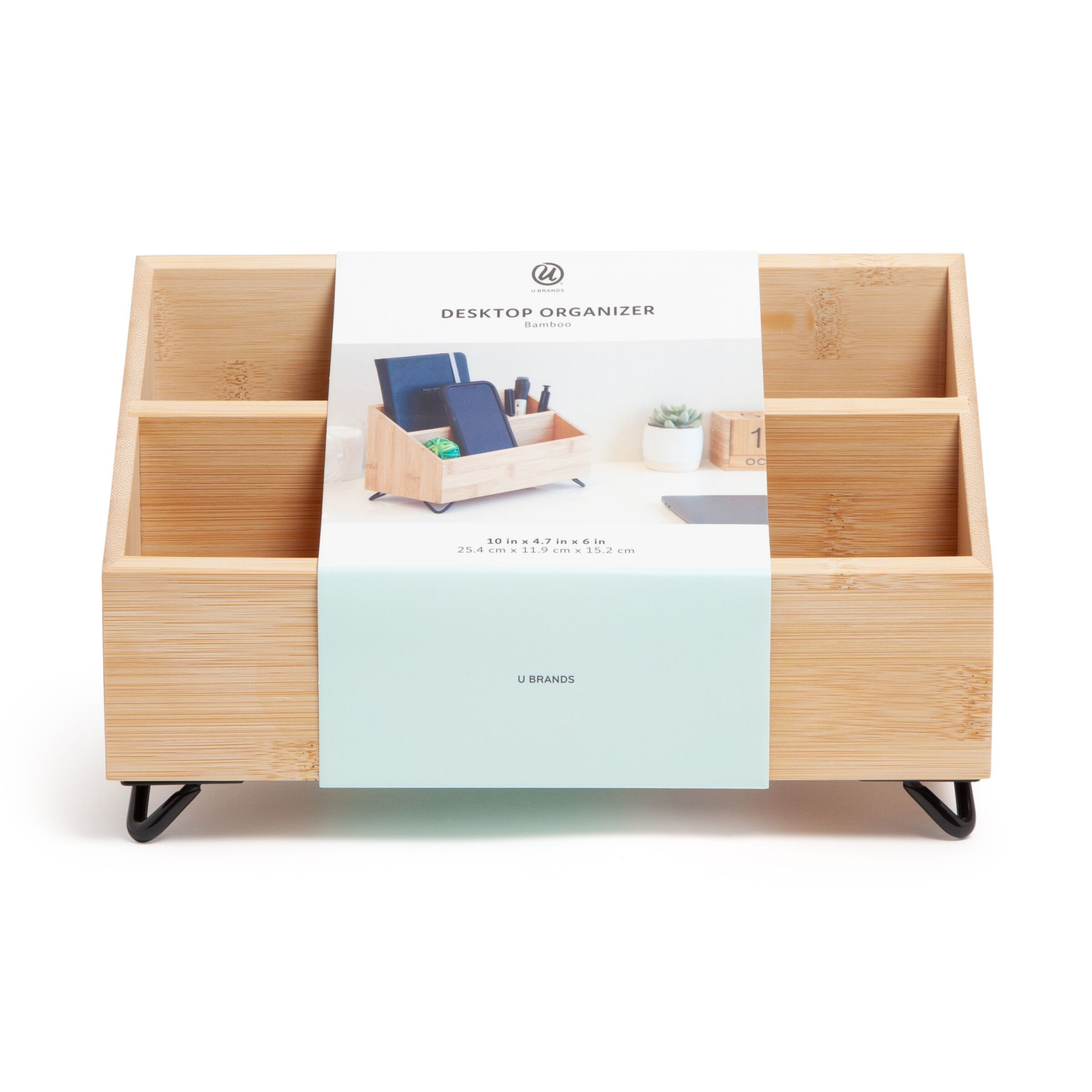 slide 2 of 3, U BRANDS UBrands Verona Bamboo Desktop Organizer, 1 ct