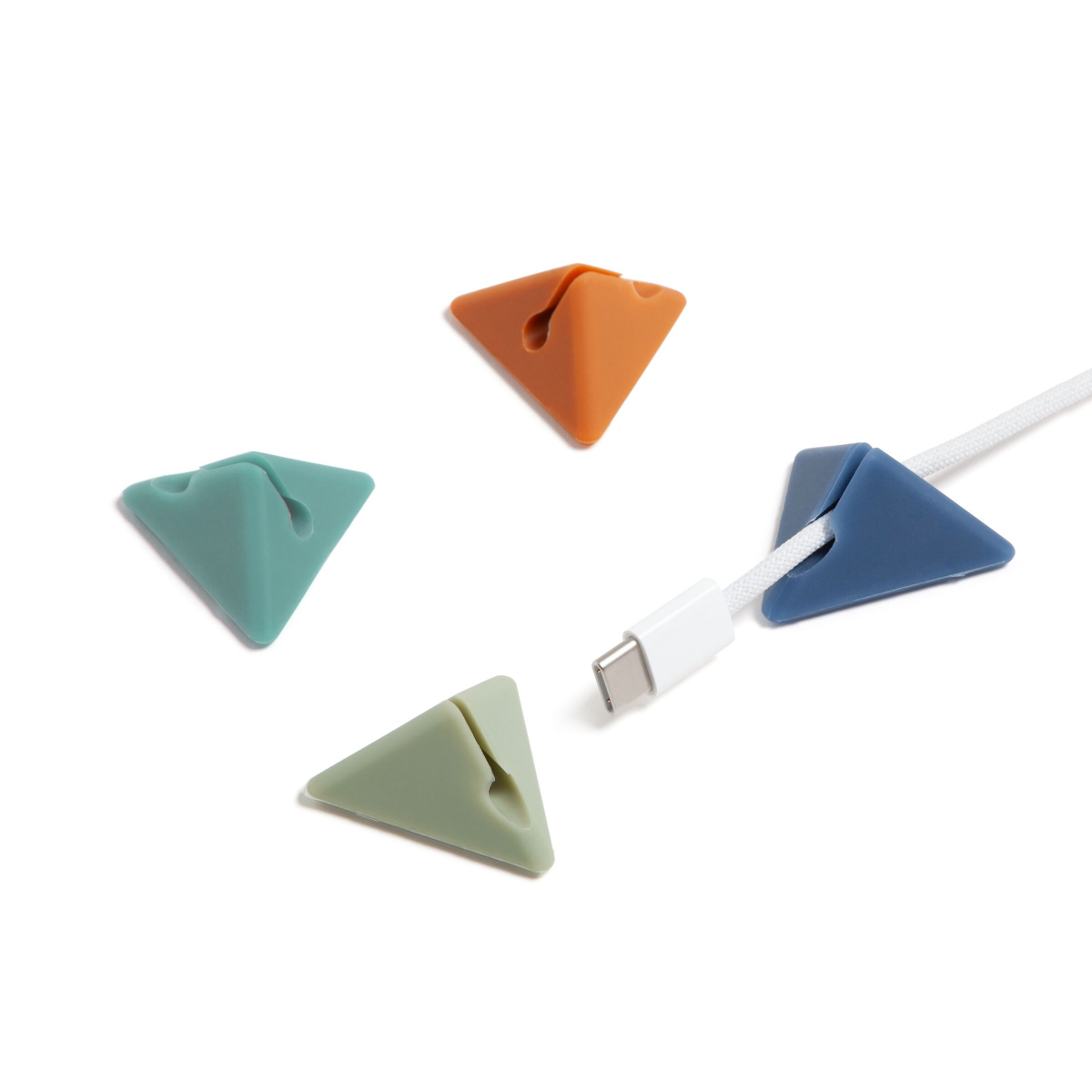 slide 3 of 4, UBrands 4ct Adhesive Cord Pyramids - Tech Classics, 4 ct