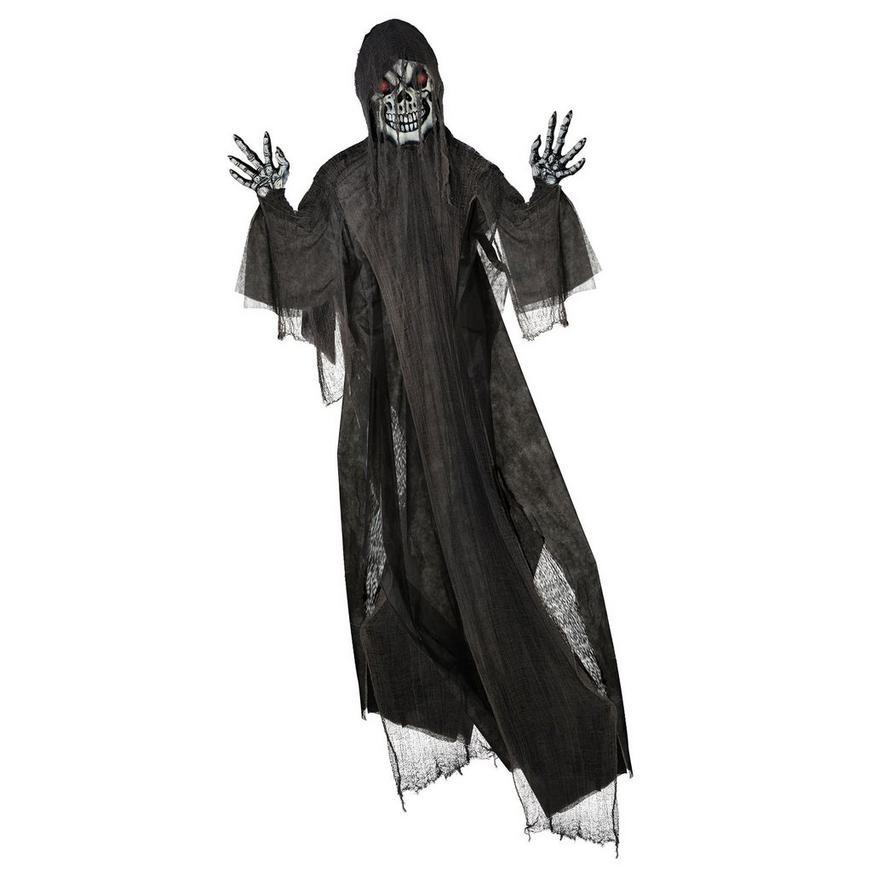 slide 1 of 1, Party City Light Up Giant Grim Reaper Decoration, 1 ct