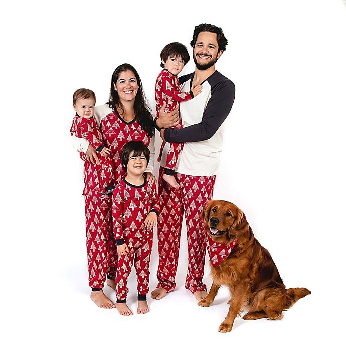 slide 2 of 2, Burt's Bees Baby X-Large Women's Festive Forest Organic Cotton Pajama Set, 2 ct