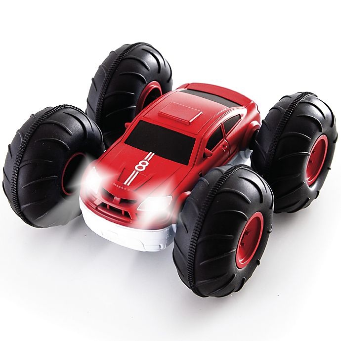 slide 1 of 1, Sharper Image Remote Controlled Flip Stunt Rally Car - Red/White, 1 ct