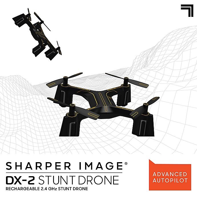 slide 2 of 9, Sharper Image DX Stunt Drone - Black/Yellow, 1 ct