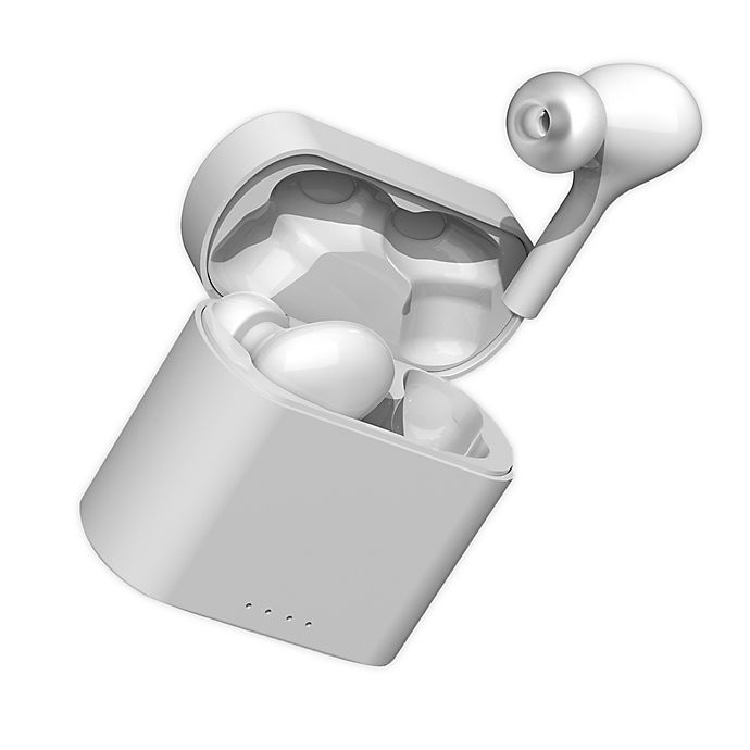 slide 6 of 11, Sharper Image Earbuds Headphones - White, 1 ct