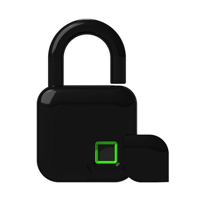 slide 1 of 6, Sharper Image Fingerprint Lock - Black, 1 ct