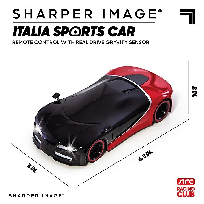 slide 6 of 8, Sharper Image Italia Racer Remote Controlled Car - Black/Red, 1 ct