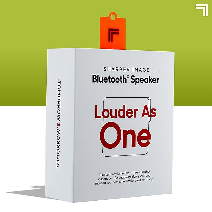 slide 8 of 10, Sharper Image Square Bluetooth Speaker - Neon Green, 3 in
