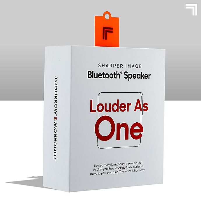 slide 9 of 10, Sharper Image Square Bluetooth Speaker - White, 3 in