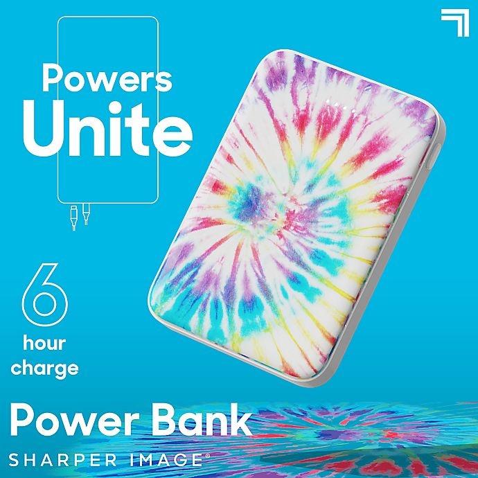 slide 2 of 10, Sharper Image Impulse 1014037 Power Bank Block - Tie Dye, 1 ct