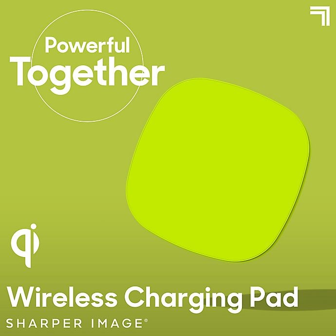 slide 2 of 10, Sharper Image Wireless Charging Pad - Neon Green, 1 ct