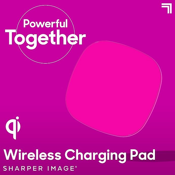 slide 2 of 10, Sharper Image Wireless Charging Pad - Neon Pink, 1 ct