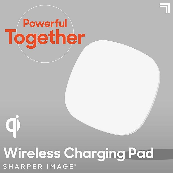 slide 4 of 10, Sharper Image Wireless Charging Pad - White, 1 ct