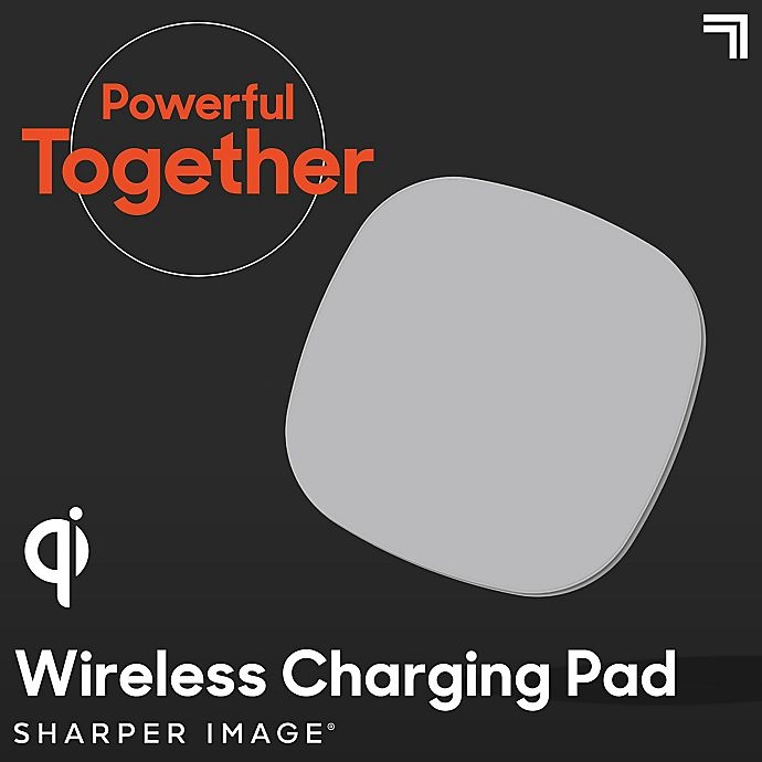 slide 2 of 10, Sharper Image Wireless Charging Pad - Grey, 1 ct