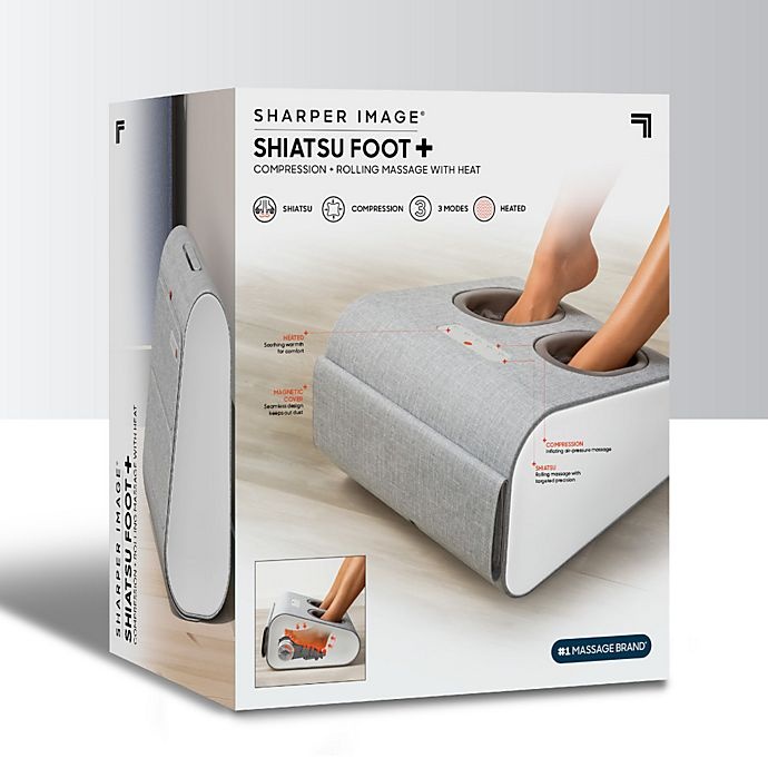 slide 5 of 6, Sharper Image Shiatsu Foot+ Massager - Grey, 1 ct