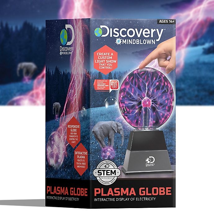 slide 8 of 9, Discovery MINDBLOWN Plasma Orb, 6 in