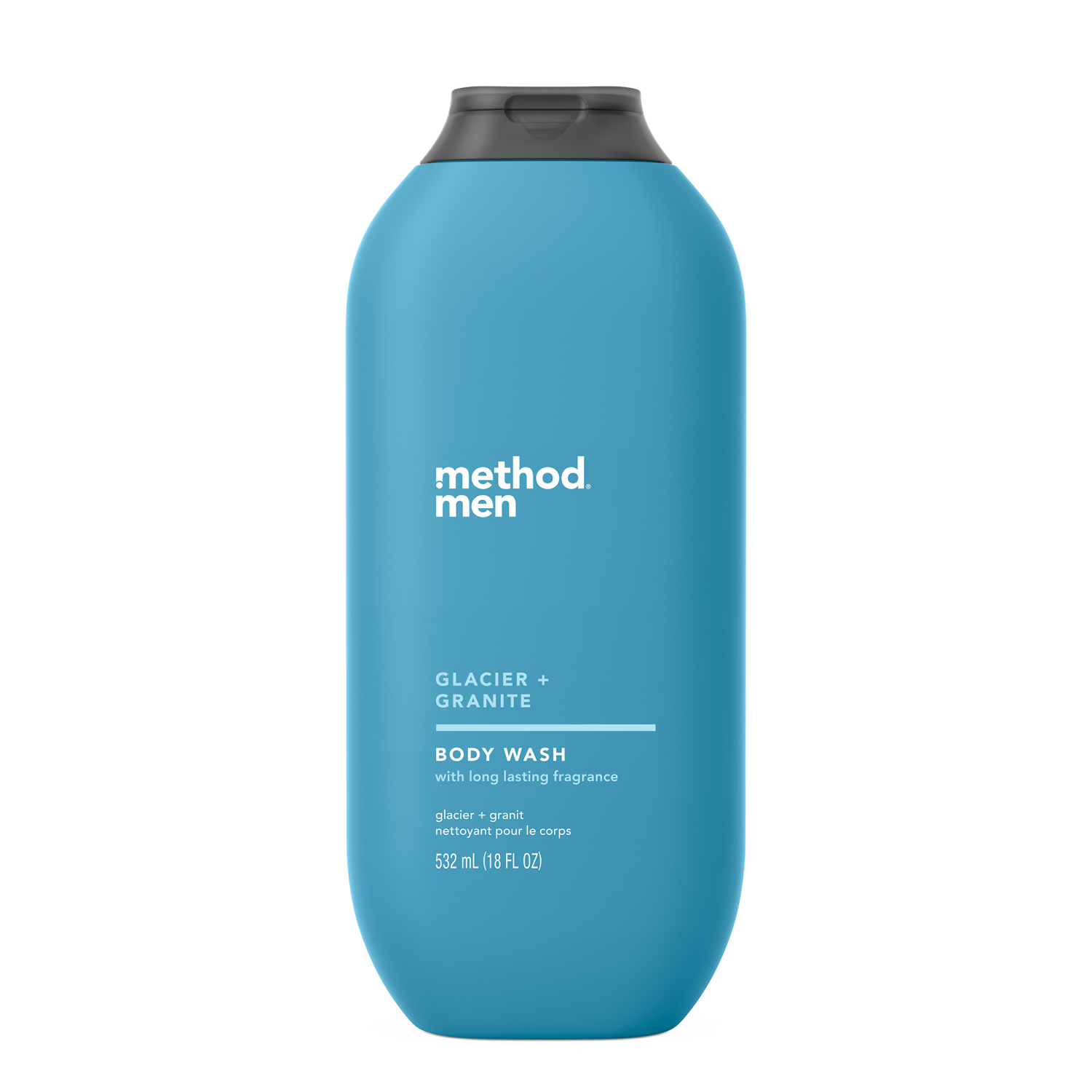 slide 1 of 2, method Glacier + Granite Body Wash 18 fl oz, 18 fl oz