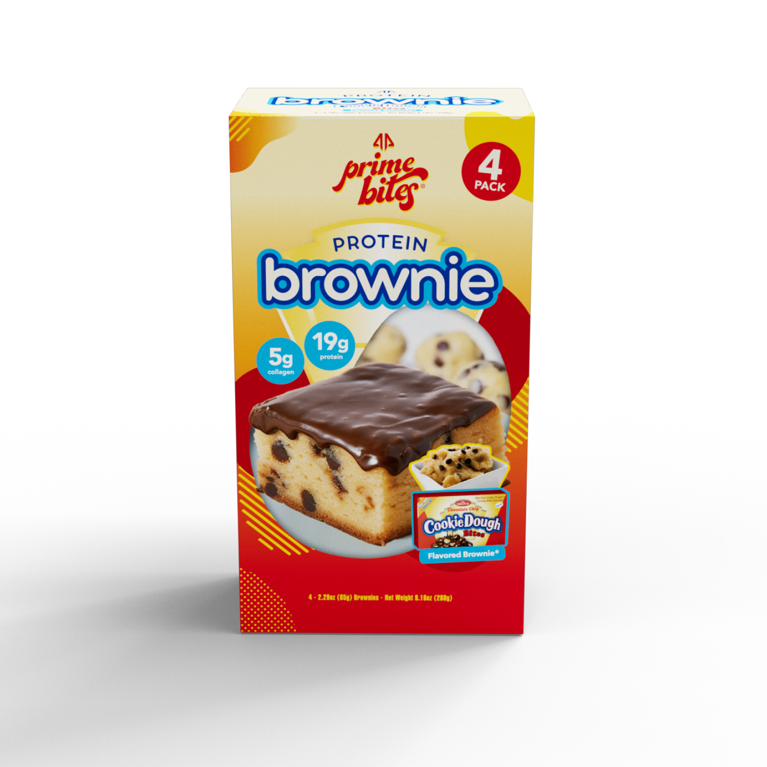 slide 3 of 7, Alpha Prime, Prime Bites, Cookie Dough Bites®, Protein Brownie, 4ct, 4 ct