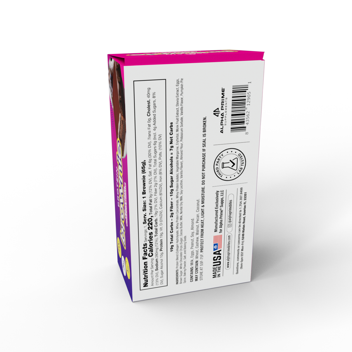 slide 4 of 7, Prime Bites Prtn Brwnie Cho Glzd Dnt 4Ct, 4 ct