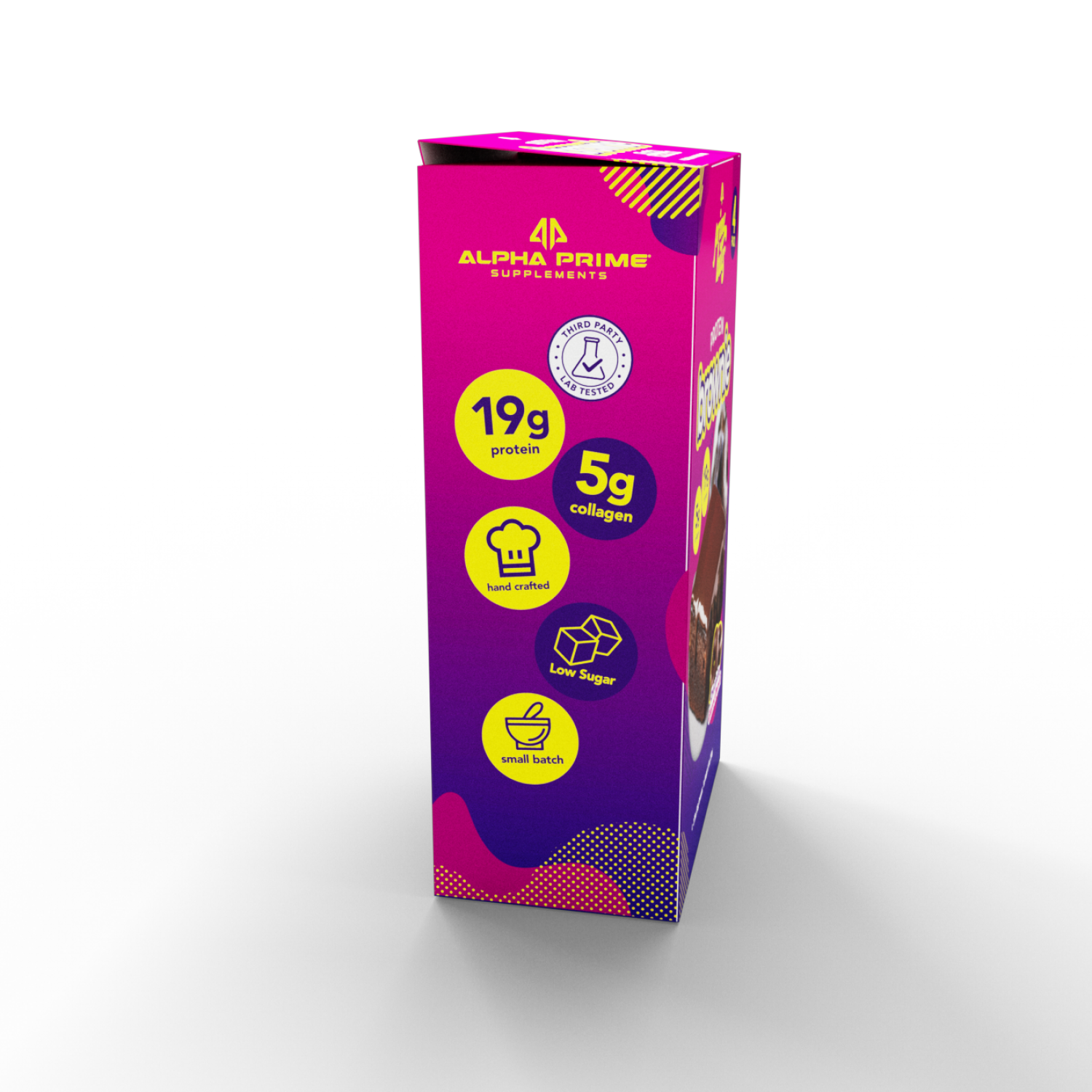 slide 5 of 7, Prime Bites Prtn Brwnie Cho Glzd Dnt 4Ct, 4 ct