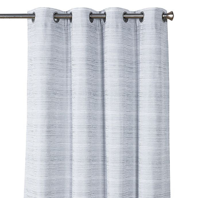 slide 6 of 7, Therapedic Ludlow Grommet 100% Blackout Window Curtain Panel - Grey, 108 in