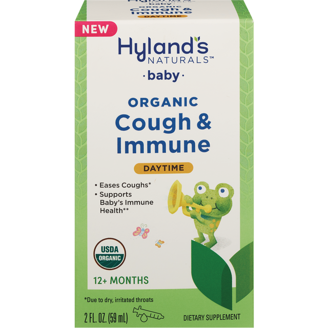 slide 1 of 1, Hyland's's Hyland's'sS Naturals Organic Cough & Immune Liquid, 2 oz