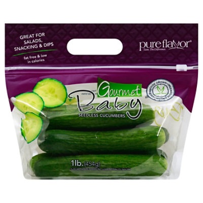 slide 1 of 5, Pure Flavor Seedless Cucumber, per lb