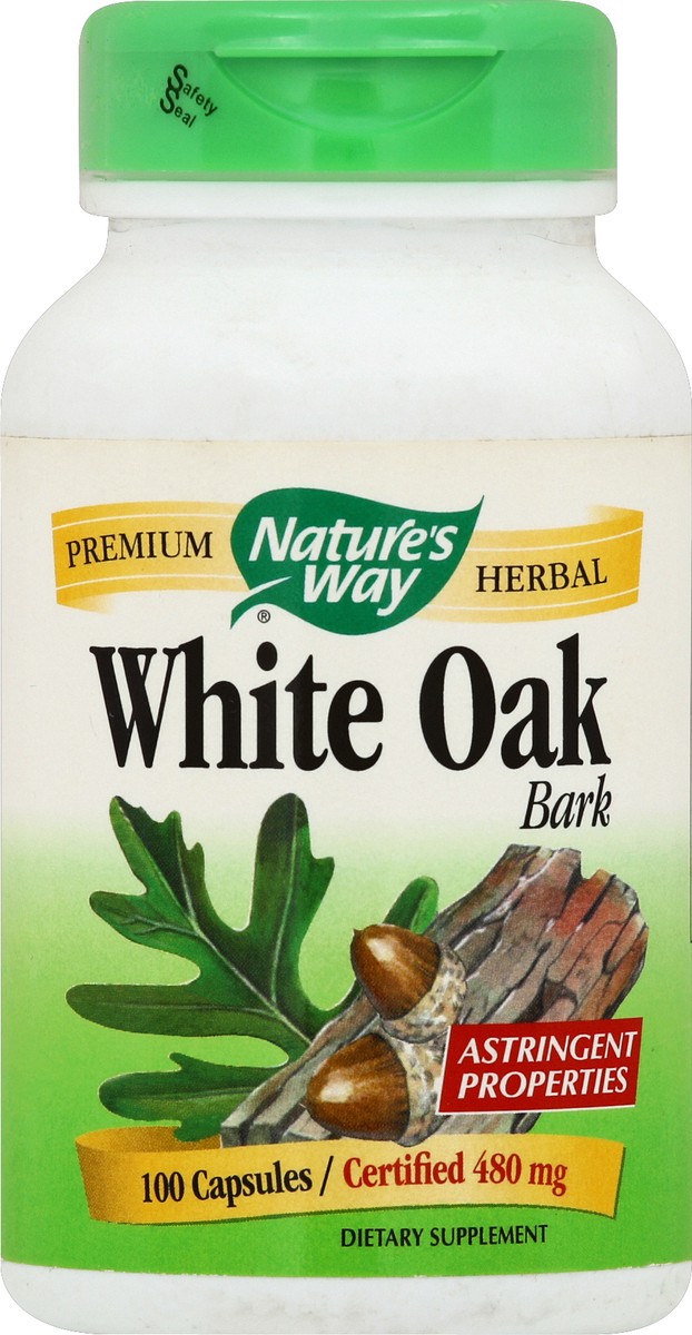 slide 2 of 2, Nature's Way White Oak Bark 100 ea, 100 ct