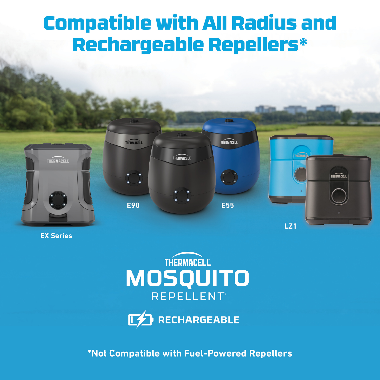 slide 6 of 6, Thermacell Mosquito Repellent, Rechargeable Refills 36 Hours, 1 ct