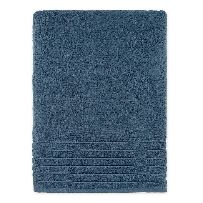 slide 1 of 1, Brookstone SuperStretch Bath Sheet - Blue, 1 ct