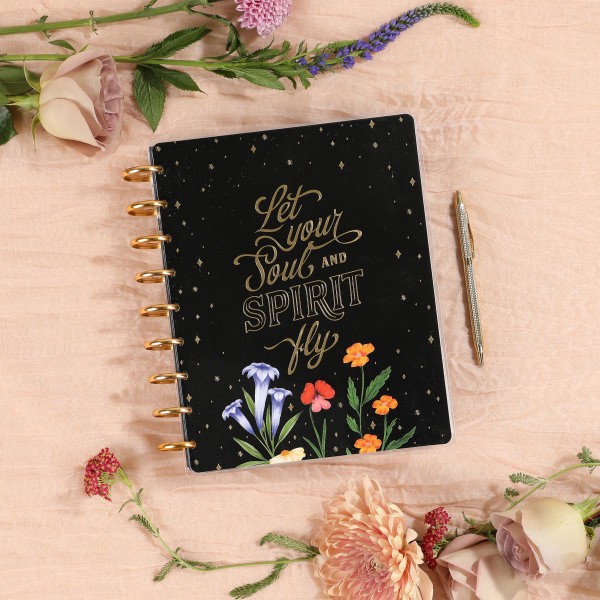 slide 4 of 8, 2024 Happy Planner Monthly/Weekly Classic Happy Planner, 7"" X 9-1/4"", Deluxe Grounded Magic, January To December, Ppmcd12-037, 1 ct