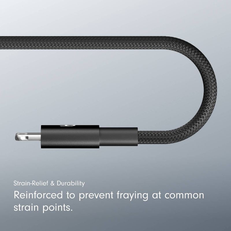 slide 6 of 10, Beats USB-C to Lightning Woven Cable (1.5 m) - Bolt Black, 1 ct