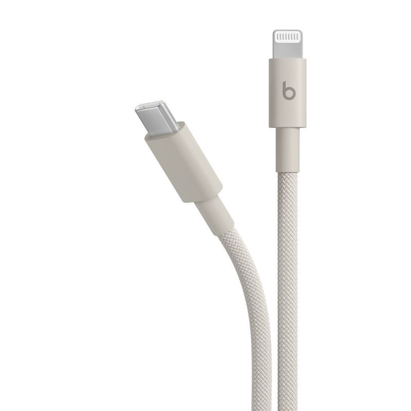 slide 2 of 10, Beats USB-C to Lightning Woven Cable (1.5 m) - Surge Stone, 1 ct