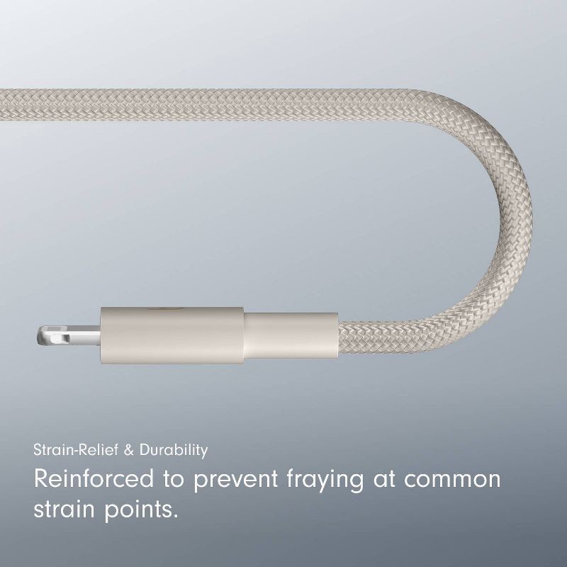 slide 6 of 10, Beats USB-C to Lightning Woven Cable (1.5 m) - Surge Stone, 1 ct