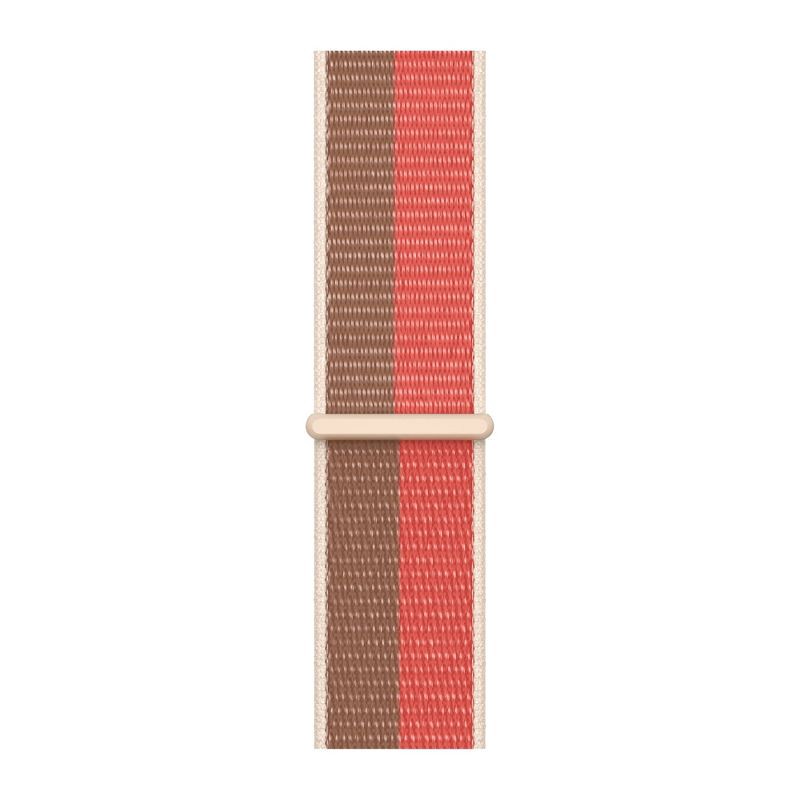 slide 2 of 3, Apple Watch 41mm Pink Pomelo/Tan Sport Loop, 1 ct
