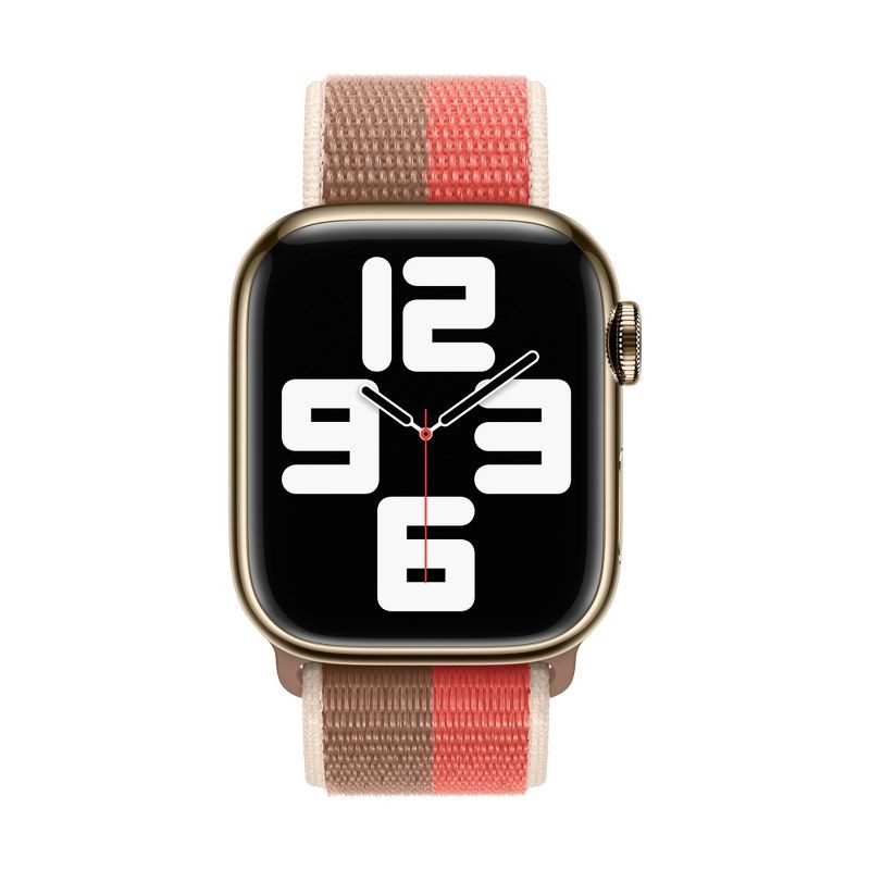 slide 3 of 3, Apple Watch 41mm Pink Pomelo/Tan Sport Loop, 1 ct