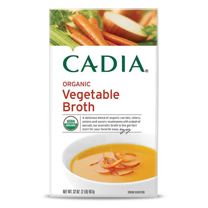 slide 1 of 1, Cadia Organic Vegetable Broth, 32 fl oz