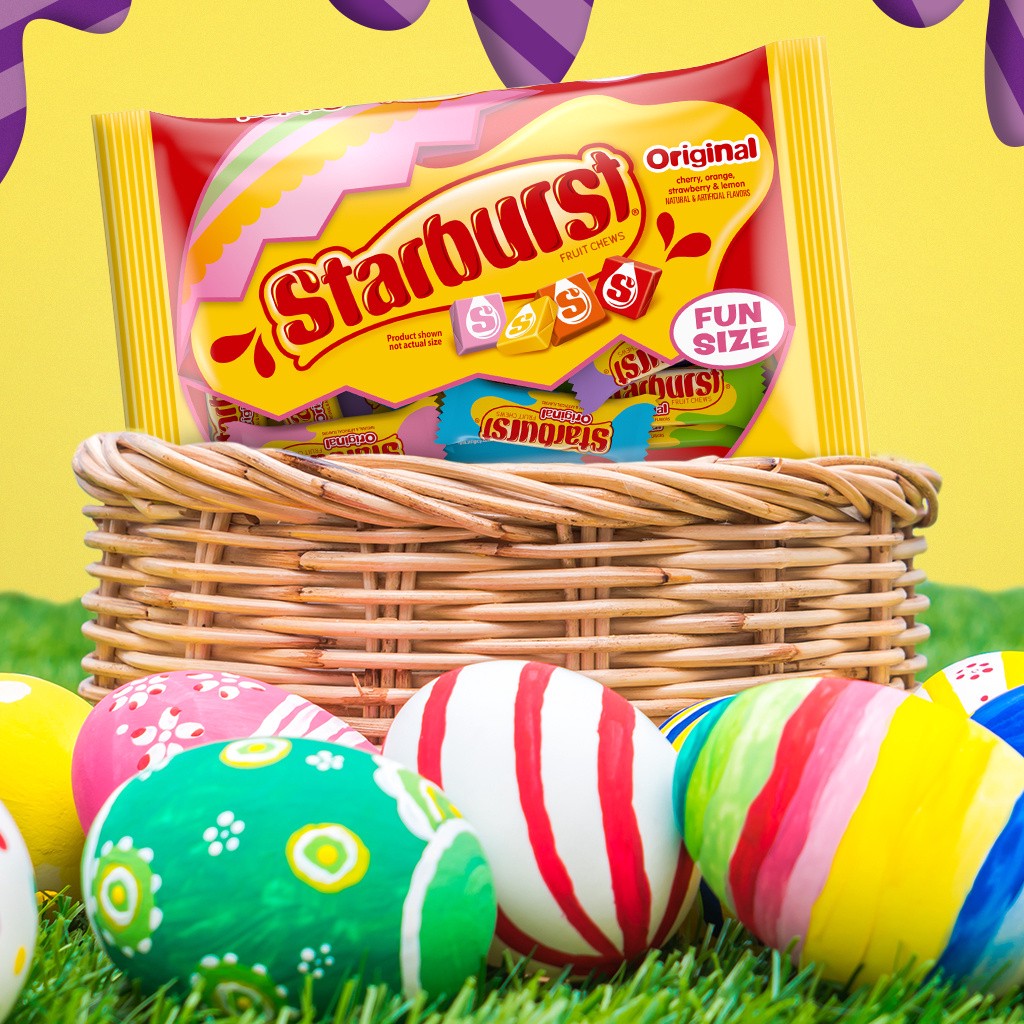 slide 3 of 8, STARBURST Fun Size Chewy Candy Easter Basket Stuffers, 10.58 oz Bag, 10.58 oz