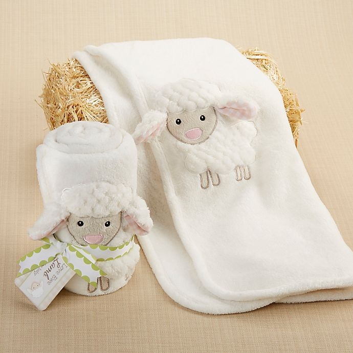 slide 2 of 2, Baby Aspen Love Ewe Lamb Plush Velour Baby Blanket, 1 ct