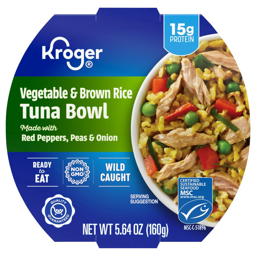 slide 4 of 4, Kroger® Vegetable & Brown Rice Tuna Bowl, 5.64 oz