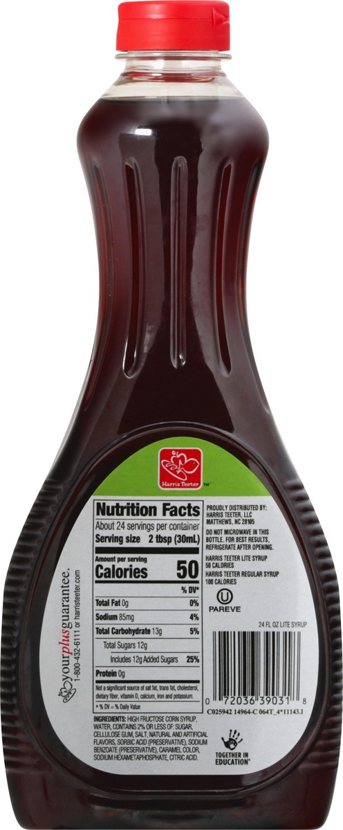 slide 10 of 10, Harris Teeter Light Syrup, 24 oz