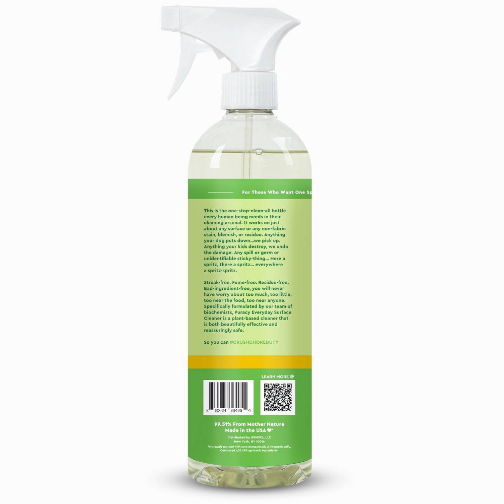 slide 2 of 3, Puracy Everyday Surface Cleaner - Perfect Surfaces, Pure Ingredients - Organic Lemongrass - 16 fl oz, 16 fl oz
