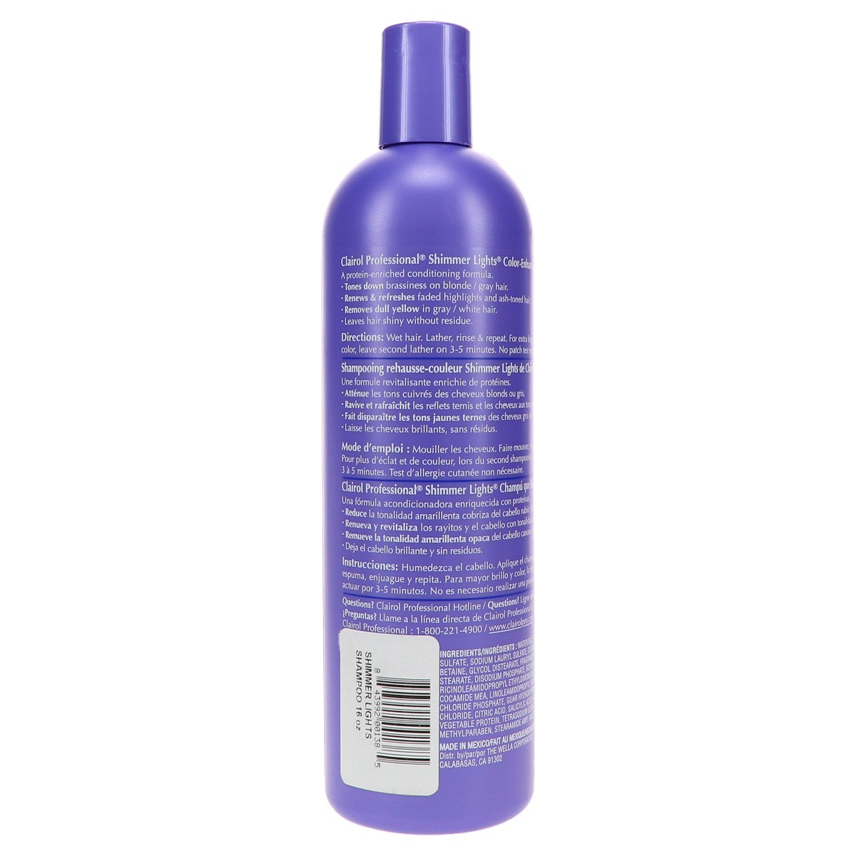 slide 2 of 2, Clairol Shimmer Lights Shampoo, 16 oz