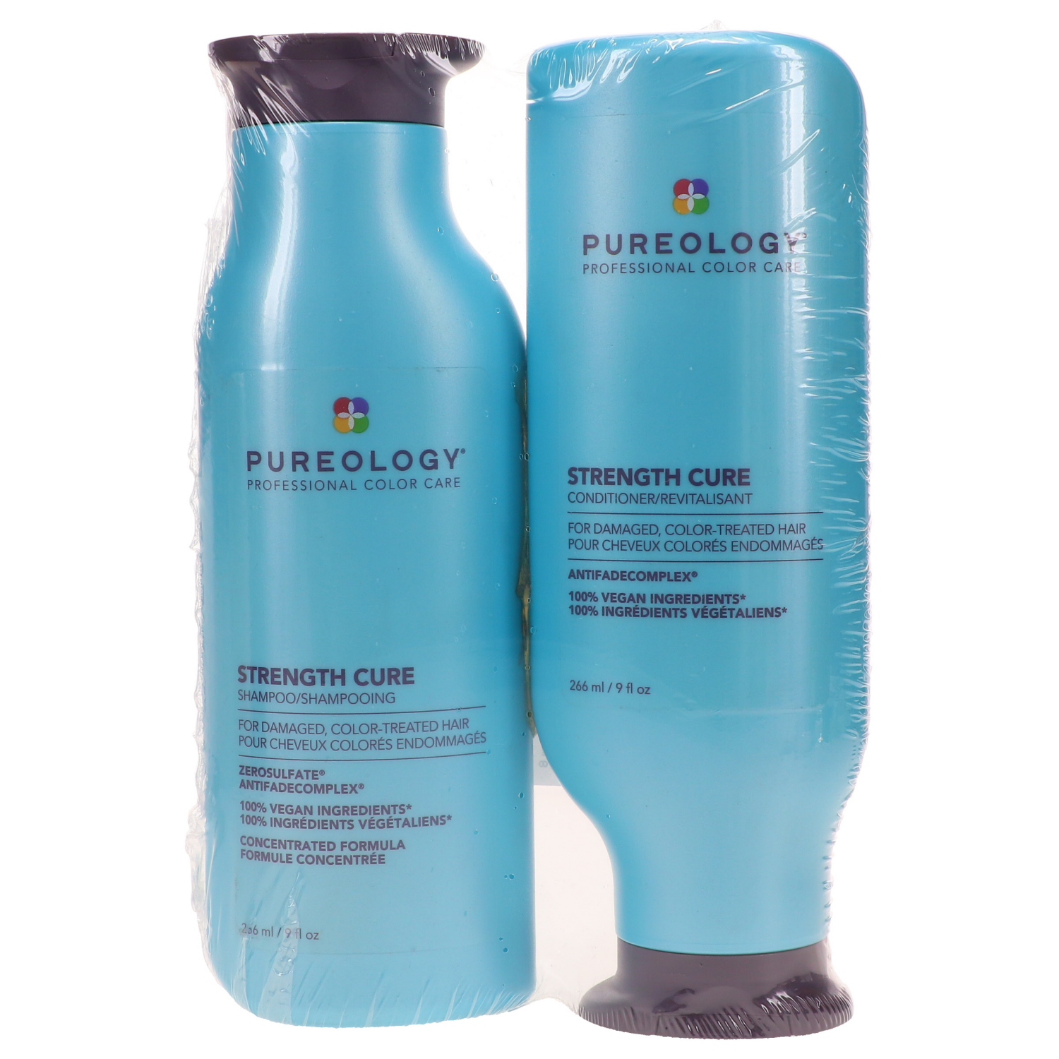 slide 1 of 3, Pureology Strength Cure Shampoo & Conditioner, Duo Pack, 18 oz. each, 18 oz