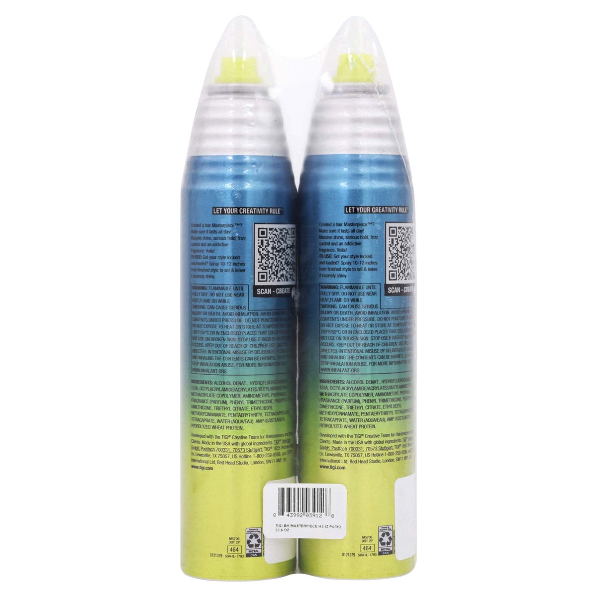 slide 2 of 2, TIGI Bed Head Masterpiece Hairspray, 2 ct, 20.6 oz