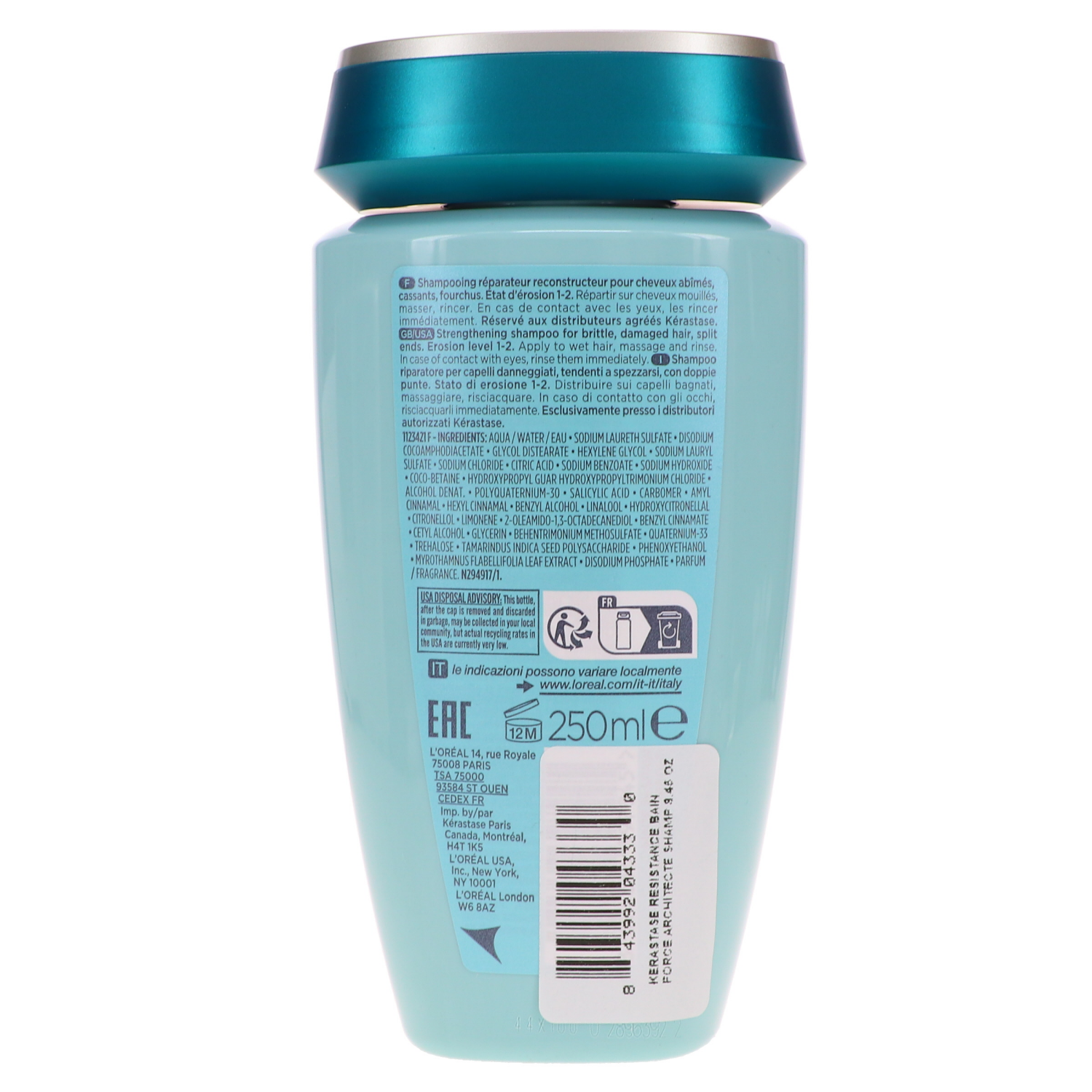 slide 2 of 2, Kerastase Resistance Bain Force Arch Shamp 8.5 Oz, 8.5 oz