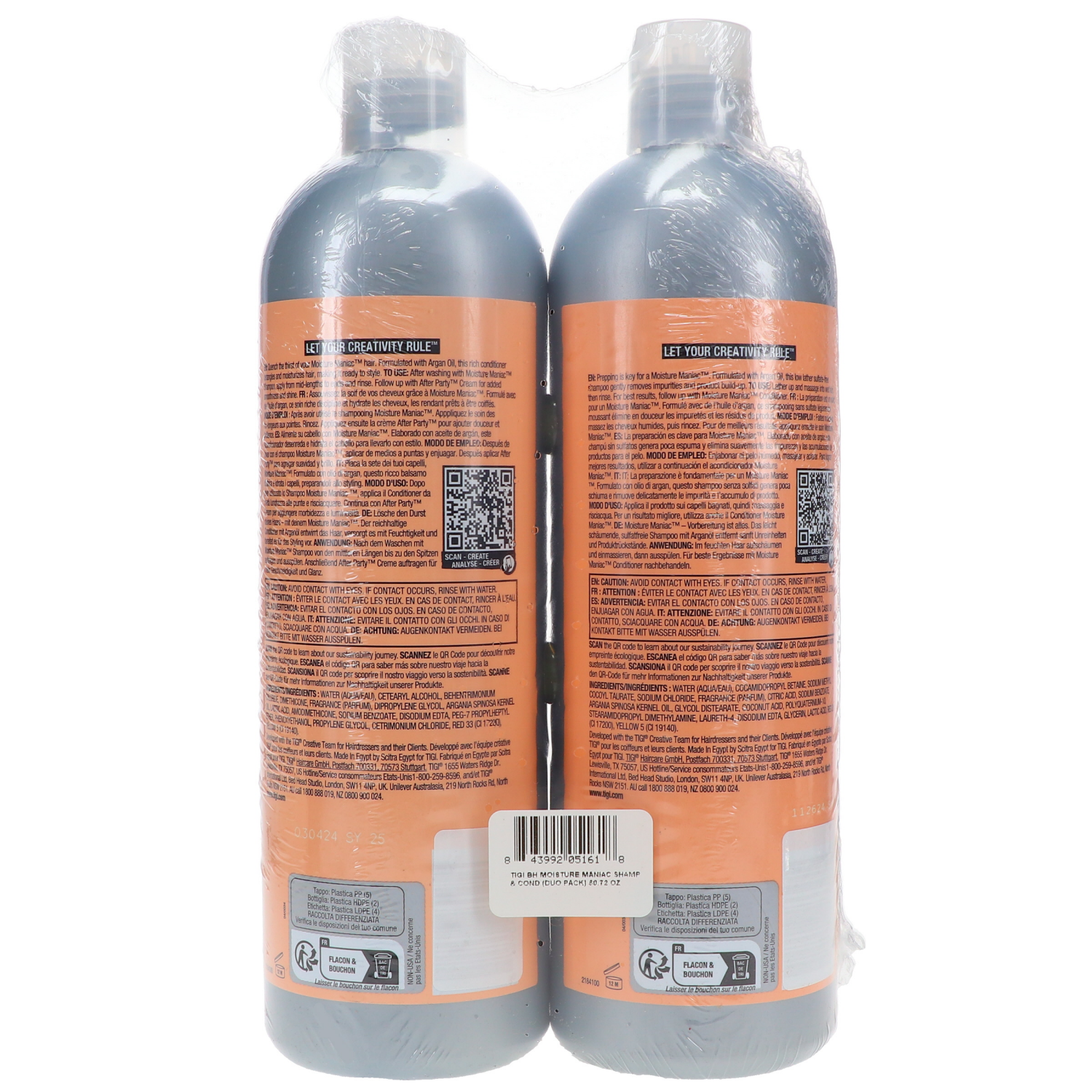 slide 2 of 2, TIGI Bed Head Moisture Maniac Shampoo/Conditioner, 2 ct; 50.72 fl oz