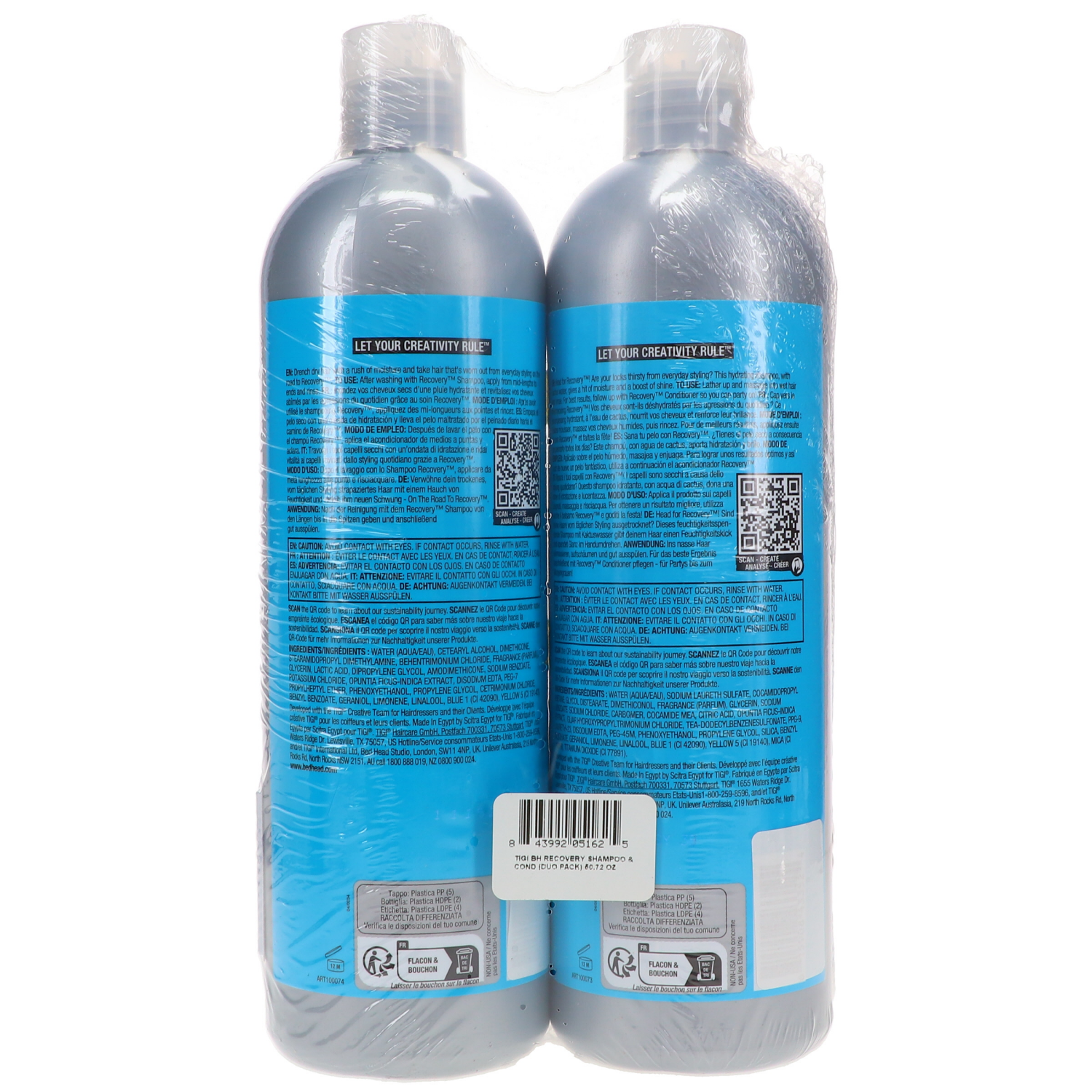 slide 2 of 2, TIGI Bed Head Recovery Shampoo/Conditioner, 2 ct; 50.72 fl oz