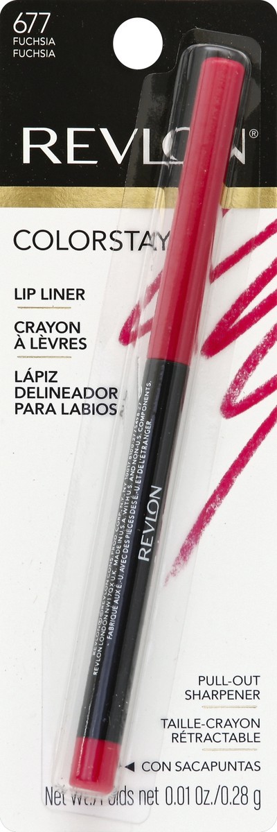 slide 2 of 2, Revlon ColorStay Lipliner - 677 Fuchsia, 1 ct